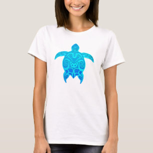 Camiseta Tartaruga Tribal Azul
