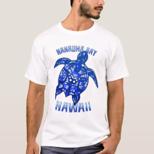 Camiseta Tartaruga Tribal de Vacinação Hanauma Bay Hawaii