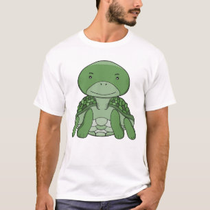 Camiseta Tartaruga Verde Fofa Animal Marinho Adorável Kawai