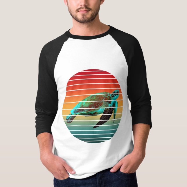 Camiseta tartaruga vintage   (Frente)