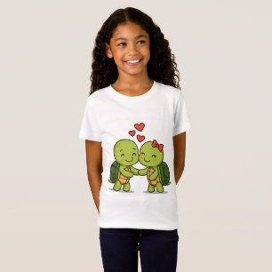 Camiseta Tartarugas de Amor   Casal de desenho