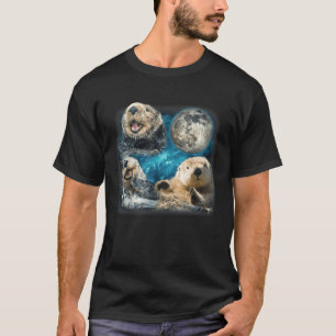 Camiseta Tartarugas De Mar Engraçadas Com O Animal Da Lua P