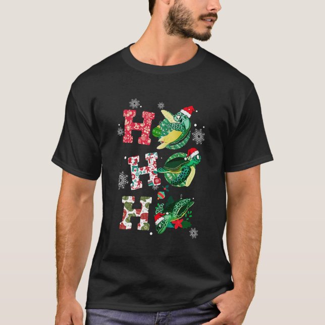 Camiseta Tartarugas de Natal Engraçadas (Frente)