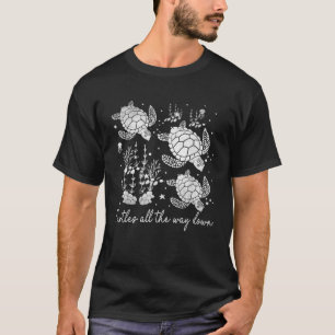 Camiseta Tartarugas Em Todo O Caminho Da Tartaruga Gráfica 