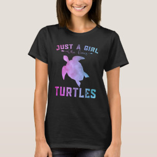 Camiseta Tartarugas Engraçadas Meninas Apenas Uma Menina Qu