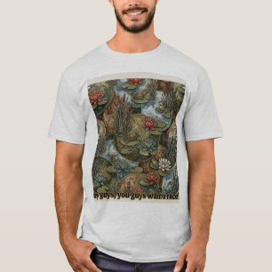 Camiseta Tartarugas lírio almofada