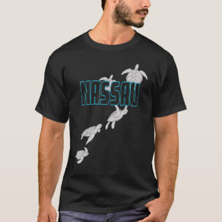 Camiseta Tartarugas Marinhas de Nassau Mergulho com Tartaru