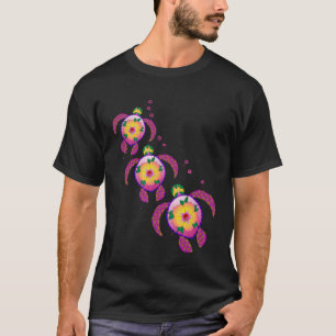Camiseta Tartarugas Marinhas Honu Havaianas Tropicais Ohana