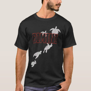 Camiseta Tartarugas Marinhas Incríveis em Bimini Mergulho c