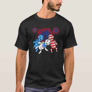 Camiseta Tartarugas Marítimas 4 De Julho Americanas Flag Pa