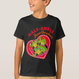 Camiseta Tartarugas Ninja Adolescentes Coracao Partido no D