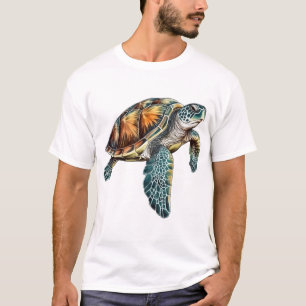 Camiseta Tartarugas Projeto Subaquático Para Divers