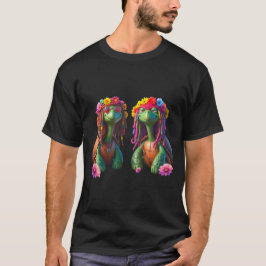 Camiseta Tartarugas Reggae – Vibrações da Ilha para Sempre.