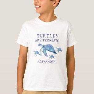 Camiseta Tartarugas são tartarugas marinhas infantis incrív
