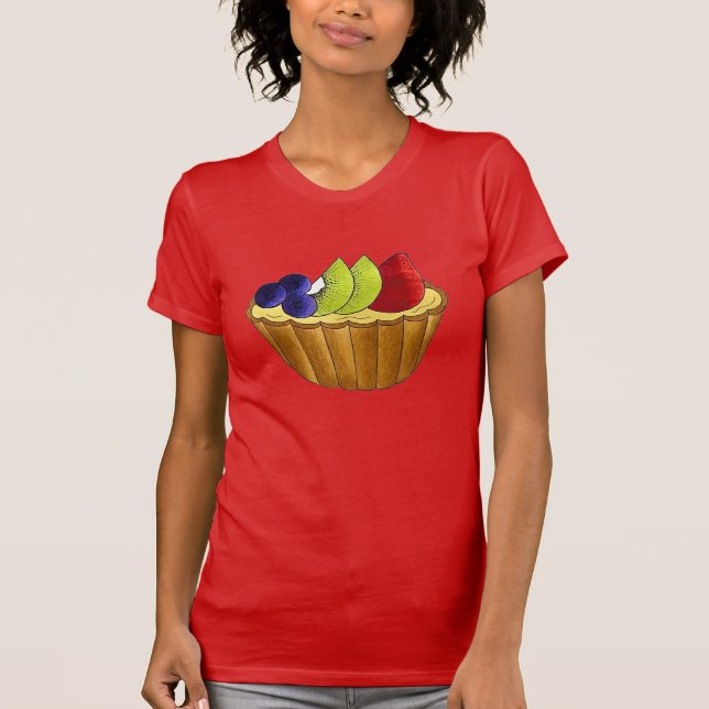 Camiseta Tarte aux Fruta Fruta Tart French Paery Chef (Frente)
