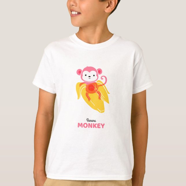 Camiseta tarte de banana-macaco (Frente)
