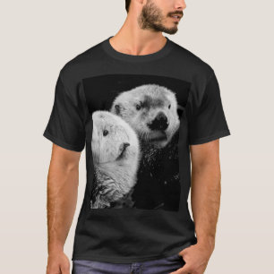 Camiseta Tartes do Mar: Par Branco Negro.