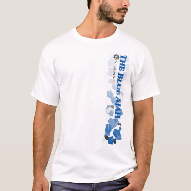 Camiseta TarValon.Net Blue Scattered Pennants T-shirt (Frente)