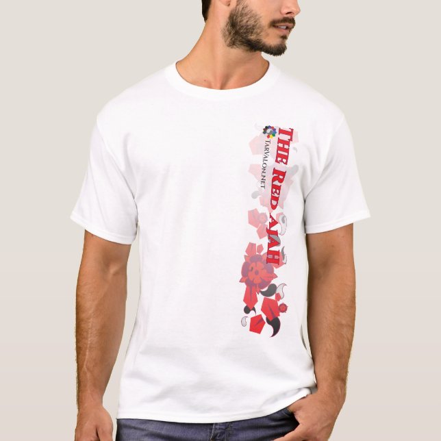 Camiseta TarValon.Net Red Scattered Pennants T-shirt (Frente)