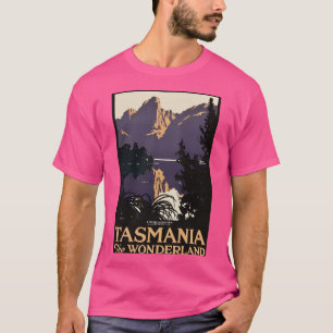 Camiseta Tasmânia A Poster Viagens vintage de Maravilha
