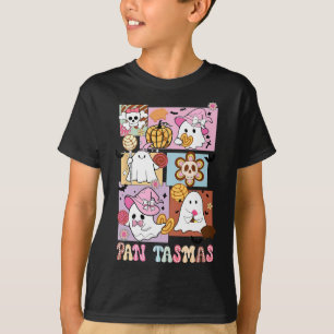 Camiseta Tasmas Fantasma Abóbora Conchas Assustadoras de Ha