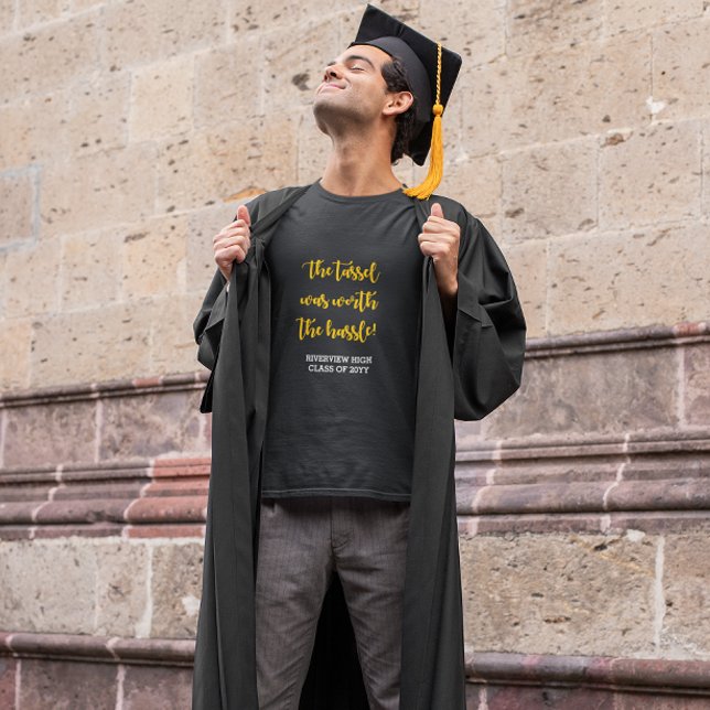 Camiseta Tassel Hassle - Equipe Personalizada de Graduação (Criador carregado)