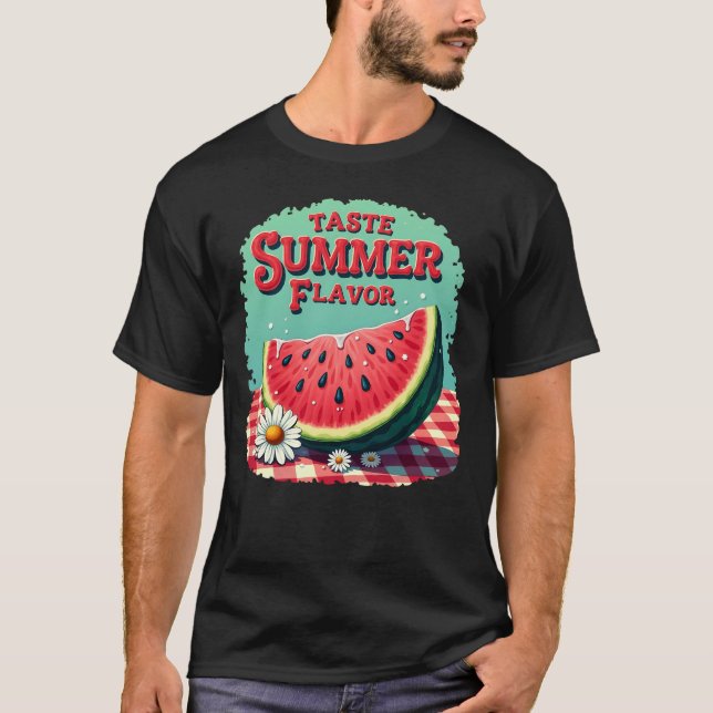 Camiseta Taste Summer Flavor Watermelon T-Shirt  (Frente)