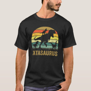 Camiseta Tata Dinossaur T Rex Tatasaurus 3 crianças Corresp