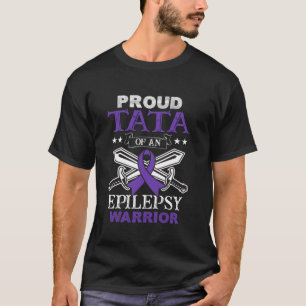 Camiseta Tata Orgulhosa De Uma Família De Guerreiros Epilep