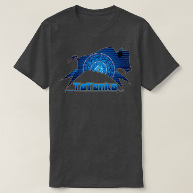 Camiseta Tatanka Blue Native Buffalo (Frente do Design)
