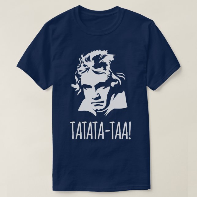 Camiseta Tatatataa Funny Ludwig van Beethoven 5 Symphony (Frente do Design)