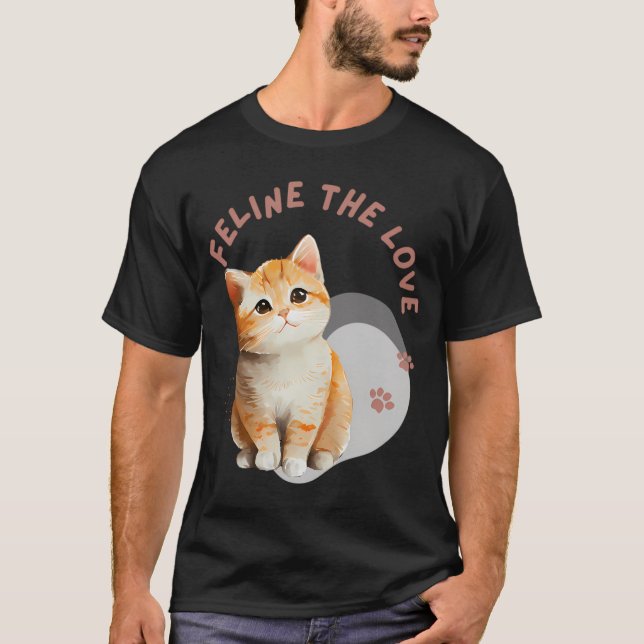 Camiseta Tater Tot cat Meow Abstrato Art (Frente)