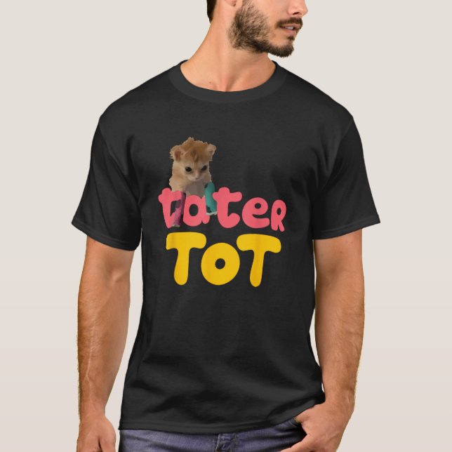 Camiseta Tater Tot gatinho (Frente)