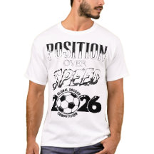 Camiseta Tática de Futebol Posição Sobre Velocidad