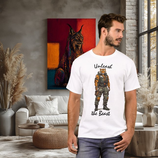 Camiseta Tática Tigre Tático Libertar a Fera (Criador carregado)