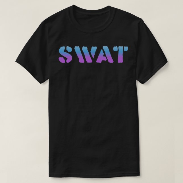 Camiseta Táticas Militares da SWAT (Frente do Design)
