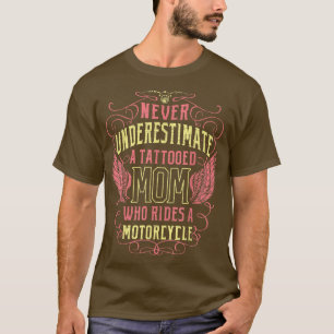 Camiseta Tattooed Mom Motorcycle Biker 1340