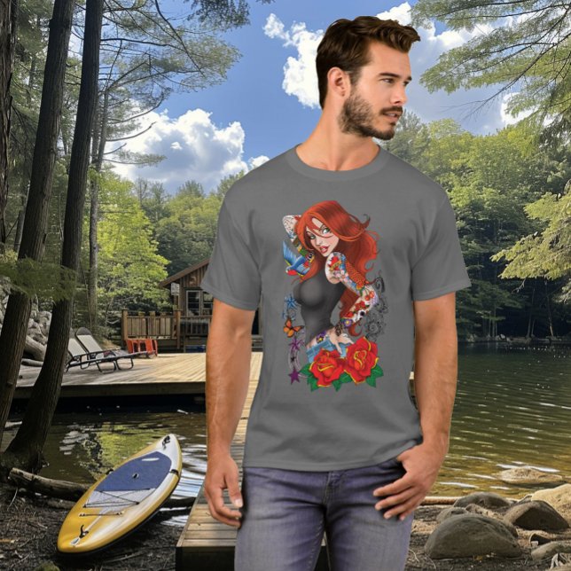 Camiseta Tattoos das mulheres ruivas (Criador carregado)