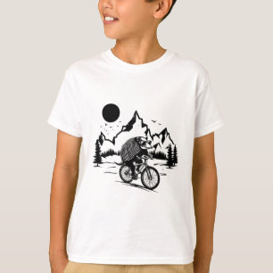 Camiseta Tatu Andando de Bicicleta Ciclismo de Montanha Vin