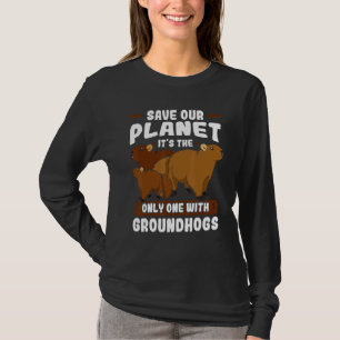 Camiseta Tatu-bola Marmota-roedora Animal Esquilos-de-terra
