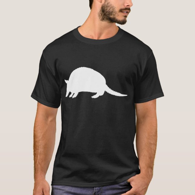 Camiseta Tatu Preto e Branco (Frente)