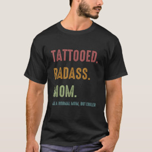 Camiseta Tatuada Maldita Mãe Tocou Engraçado Presente Para
