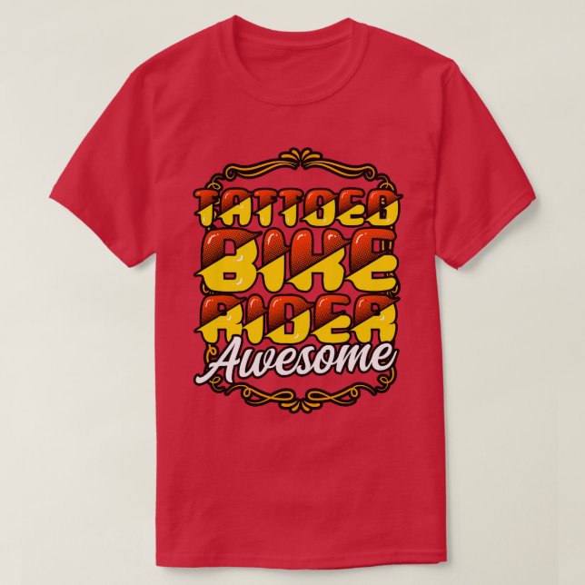Camiseta Tatuado Bikerider Incrível (Frente do Design)