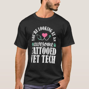 Camiseta Tatuado Técnico Veterinário Amante de Animais