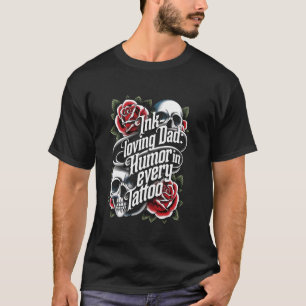 Camiseta Tatuador Tatuado Artista Pai Tatuador Caneta Tinta