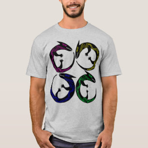 Camiseta Tatuagem Aboriginal - Tribal Pagan Lizard