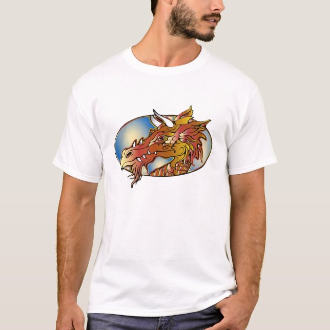 Camiseta Tatuagem Art Dragon Head - Shirt (Frente)