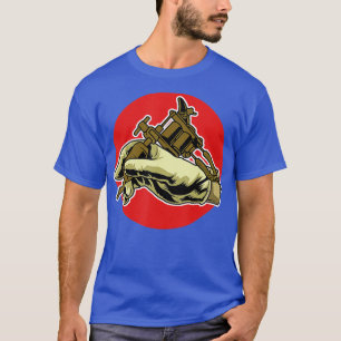 Camiseta Tatuagem Artista Arma Máquinas De Tinta Tinta Tint