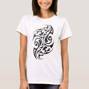 Camiseta Tatuagem Autêntica Tradicional Maori. Nova Zelân