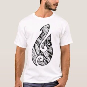 Camiseta Tatuagem Autêntica Tradicional Maori. Nova Zelândi